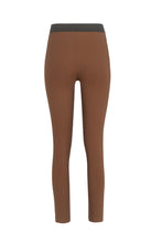 Load image into Gallery viewer, Vittoria Leggings в цвят коняк - дамски клин с висока талия, задна част