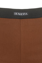 Load image into Gallery viewer, Vittoria Leggings  коняк - детайл на еластичния колан с лого DENIZZIA 

