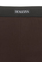 Load image into Gallery viewer, Vittoria Leggings шоколадово кафяво - детайл на еластичния колан с лого DENIZZIA
