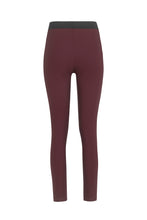 Load image into Gallery viewer, Vittoria Leggings в бордо - дамски клин с висока талия, задна част
